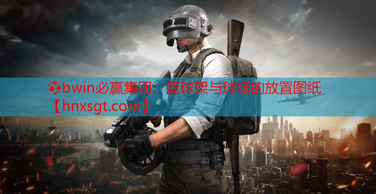篮球架与球场的放置图纸
